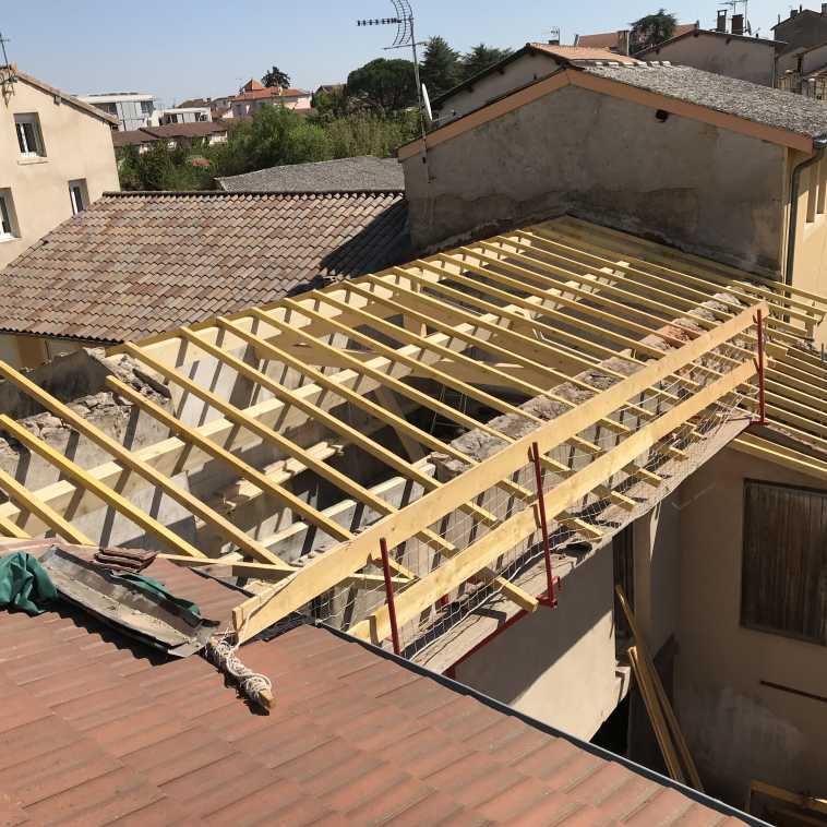 RENOVATION CHARPENTE CHEVRONS A ROMANS-SUR-ISERE