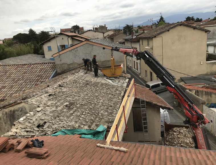 Intervention après sinistre Descombes Charpente